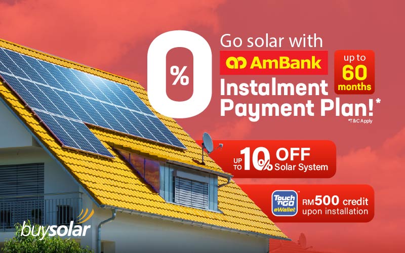 60-month 0% IPP - Exclusively with buySolar and Ambank!